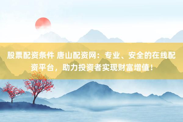 股票配资条件 唐山配资网：专业、安全的在线配资平台，助力投资者实现财富增值！