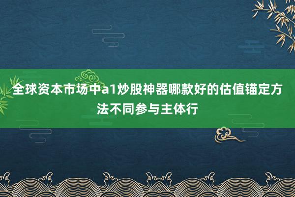 全球资本市场中a1炒股神器哪款好的估值锚定方法不同参与主体行