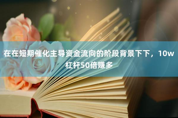 在在短期催化主导资金流向的阶段背景下下，10w杠杆50倍赚多